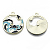 Chinese Style Alloy Pendants RESI-R431-07-RS-2