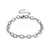 Non-Tarnish 304 Stainless Steel Cable Chain Bracelet for Men Women BJEW-E031-01P-05-1