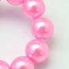 Baking Painted Pearlized Glass Pearl Round Bead Strands HY-Q330-8mm-68-3