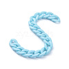 Handmade Opaque Acrylic Curb Chains AJEW-JB00662-07-1