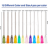 BENECREAT 48Pcs 12 Style Plastic Fluid Precision Blunt Needle Dispense Tips TOOL-BC0001-24-2