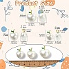 6Pcs 3 Styles Shell Pearl Pendants KK-CJ0003-41-2