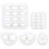 5Pcs 5 Styles Plastic Clay Pressed Molds DIY-SC0031-03-1