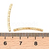 Brass Texture Curved Tube Beads KK-H250-01B-G-3