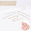 Unicraftale 9 Pairs 3 Colors Brass Stud Earring Findings KK-UN0001-06-5