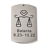 Non-Tarnish 304 Stainless Steel Pendants STAS-C098-01I-P-1