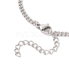 6Pcs 304 Stainless Steel Chain Bracelets BJEW-JB12189-5