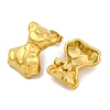 Bowknot Ion Plating(IP) 304 Stainless Steel Stud Earrings EJEW-H013-30G-2