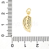 Brass Micro Pave Cubic Zirconia Pendants KK-S510-29G-3