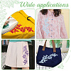  6Pcs 3 Colors Plum Blosssom Cotton Computerized Embroidery Sew on Patches PATC-NB0001-08A-6