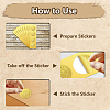 Plastic Self Adhesive Gold Foil Embossed Stickers DIY-WH0211-411-3