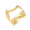 304 Stainless Steel Open Cuff Rings for Women LS-RJEW-U060-01K-G-2
