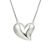 304 Stainless Steel Pendant Necklaces NJEW-G120-01P-1