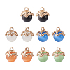 Fashewelry 10pcs 5 colors Cat Eye Glass Charms CE-FW0001-01-25