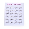 Tarnish Resistant 304 Stainless Steel Stud Earrings EJEW-H368-40P-3