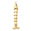 Rack Plating Brass Micro Pave Cubic Zirconia Pendants KK-M309-38G-G-1