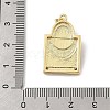 Brass Pave Synthetic Turquoise Pendants KK-U047-20G-02-3