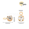 Brass Rhinestone Charms KK-PH0004-28G-2