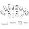 80Pcs 4 Styles Rectangle Aluminum & 20Pcs Square Iron Empty Palette Pans FIND-PH0020-97-1
