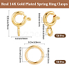 Brass Spring Ring Clasps KK-BBC0025-65-2