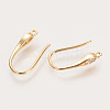 Brass Cubic Zirconia Earring Hooks KK-S336-41G-1