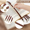 2Pcs 2 Style Cowhide Leather Bookmarks AJEW-AB00193-3