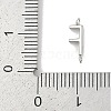 304 Stainless Steel Letter Connector Charms STAS-M108-01P-06-3