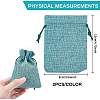 Burlap Packing Pouches Drawstring Bags ABAG-BC0001-15-2