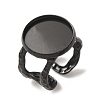 Hammered 304 Stainless Steel Cuff Ring Components SA-CBAC0DF-02E-EB-1