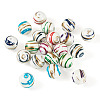 20Pcs Acrylic Stripe Beads MACR-TA0002-77-2
