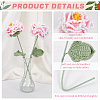 Flower Cotton with Iron Knitted Costume Ornament Accessories DIY-WH0570-07A-01-4