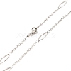 304 Stainless Steel Necklaces STAS-D084-28P-2