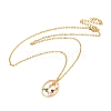 Colorful Cubic Zirconia Constellation Pendant Necklace NJEW-H166-01F-1