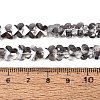 Electroplate Glass Beads Strands EGLA-Q135-04A-A02-4