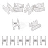 6Pcs 925 Sterling Silver Hollow Initial Beads STER-TA0001-53H-1