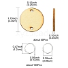 50Pcs Undyed Unfinished Wood Connector Charms WOOD-FS0001-11-6