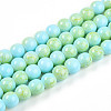 Baking Paint Glass Beads Strands DGLA-N003-8mm-C04-1