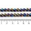 Electroplated Natural Black Agate Beads Strands G-Z038-B05-01FR-5