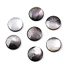 Natural Black Lip Shell Carved Cabochons SSHEL-T017-04D-1