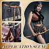 Medieval PU Leather Waist Belt Pouches with Alloy Rivets AJEW-WH0678-30B-5