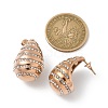 304 Stainless Steel Teardrop Stud Earrings EJEW-B108-06RG-5