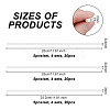 60Pcs 3 Style ABS Plastic Square & Round Tubes DIY-OC0011-73-2