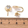 Brass Micro Pave Cubic Zirconia Ear Cuff Findings LS-KK-F898-15D-G-3