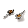 Natural Tiger Eye Pendants G-C096-03P-08-2