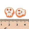 Halloween Theme Opaque Resin Cabochons CRES-M037-07K-3