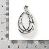 Natural White Jade Teardrop Pendants G-G112-03P-01-3