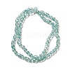 Electroplate Transparent Glass Beads Strand GLAA-G088-05B-2