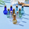 10Pcs 5 Colors Mini High Borosilicate Glass Bottle Bead Containers GLAA-FS0001-71-8