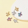 6Pcs 3 Colors 201 Stainless Steel Pendants STAS-FS0001-31-2