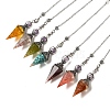 Resin Bullet Dowsing Pendulum Big Pendants G-H058-01AS-1